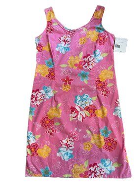 Liz Claiborne Women’s Sleeveless Midi Floral A-Line Dress, Size 12, Pink
